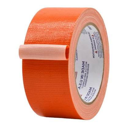 MAT Duct Tape Racing Orange Industrial Grade, 2 inch x 60 ft. Waterproof, UV Resistant for Crafts, Home Improvement, Repairs, & Projects - color: Orange