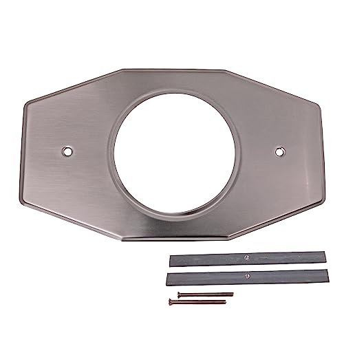 Westbrass A502-07 One-Hole Remodel Cover Plate for Moen and Delta Bathtub and Shower Valves, Satin Nickel - color: Satin Nickel