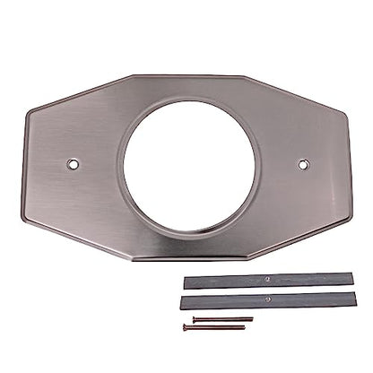Westbrass A502-07 One-Hole Remodel Cover Plate for Moen and Delta Bathtub and Shower Valves, Satin Nickel - color: Satin Nickel