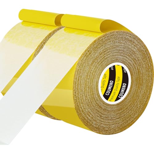 Double Sided Tape 2.2inX33FT Heavy DutyClear Fabric Tape for Carpet Rug Mounting Cloth Adhesive Removable for Home Office Craft - size: 2 Pack 2.2inx33ft