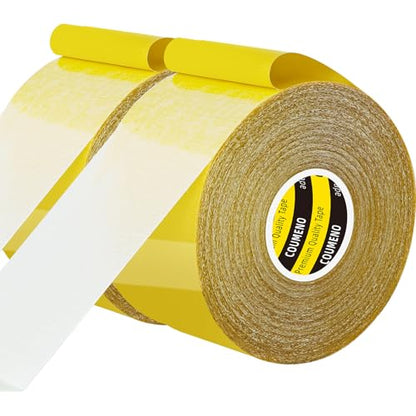 Double Sided Tape 2.2inX33FT Heavy DutyClear Fabric Tape for Carpet Rug Mounting Cloth Adhesive Removable for Home Office Craft - size: 2 Pack 2.2inx33ft