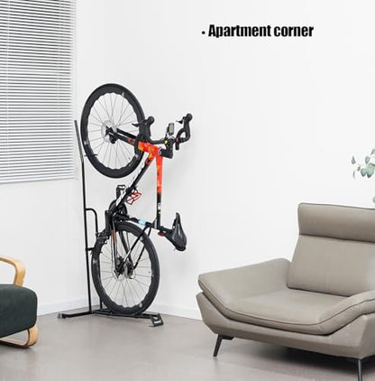 PHUNAYA Bike Stand,Vertical Bike Rack For Indoor Bike Storage,Upright Bicycle Stand Floor. (StyleA-1pack) - style: StyleA-1pack