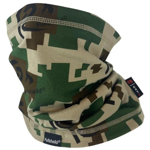 Fullsheild FR Flame Resistant Face Mask Full Cover Neck Gaiter Snood for Welding Hunting Army Military Working - color: Camo 02