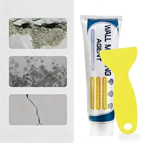 Wall Mending Agent Repair Kit with Scraper Nozzle Extender, 2026 New Drywall Hole Repair Kit, Efficient Wall Repair Paste Filler for Holes & Cracks, Nail Holes, Dents & Small Damage, 5.3oz (1 Pack) - color: 1 Pack