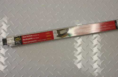 M-D Building Products 48998 36 in. Satin Nickel Aluminum L-Shape Screw-on Under Door Seal - color: Satin Nickel