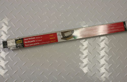 M-D Building Products 48998 36 in. Satin Nickel Aluminum L-Shape Screw-on Under Door Seal - color: Satin Nickel