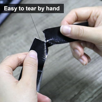 JIALAI HOME Black Duct Tape, 1 inch x 60 yds, HeavyDuty, Flexible, No Residue, All-Weather Waterproof Tape, UV Resistant for Crafts & Home Improvement - color: Black
