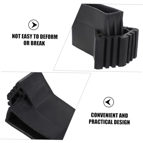 Mipcase 2Pcs Non Slip Ladder Feet Pads Durable Cushion Covers for Extension Step Ladders Wear Resistant Foot Mats for Enhanced Stability and Floor Protection
