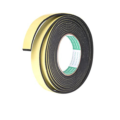 uxcell Sealing Foam Tape 20mm Wide 3mm Thick 4m/13ft Long, Self Adhesive Weather Strip for Window Door Insulation - size: 20mmx3mmx4m