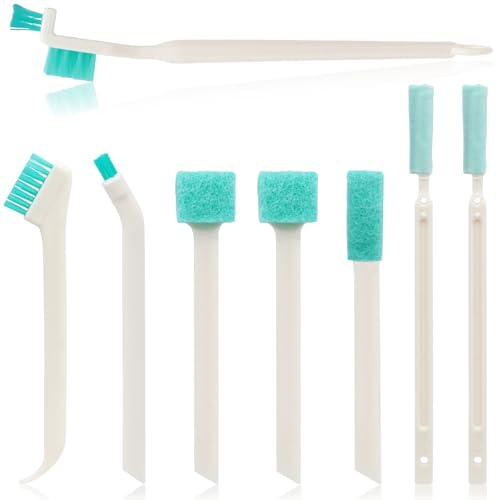 8-Piece Small Cleaning Brush Set for Tight Spaces, Mini Crevice Brushes for Household Use, Ideal for Humidifiers, Cup and Toasters
