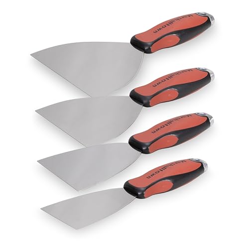 MARSHALLTOWN Stainless Joint Knife Tool Kit, Steel Drywall Finishing Tools, DTKJNT1