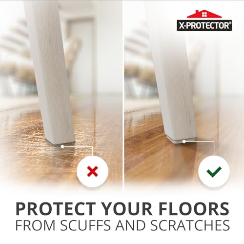 X-Protector Felt Furniture Pads - 20 PCS 6 x 1/2" - Premium Felt Strips with Adhesive Backing - Rectangular Furniture Pads for Hardwood Floors - Cut Furniture Felt Pads to Size You Need! (Beige) - size: 6 x 1/2" 20 Beige, Strips