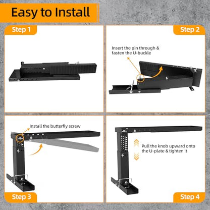 Upgrade Ladder Leveler for Stairs, Heavy-Duty Ladder Leveler for Extension Ladders High Strength, Step Ladder 9.1"-15.4", Adjustable Height and Foldable Ladder Stabilizer for Stairs with Non-Slip Feet - size: Standard 9.1"-15.4"