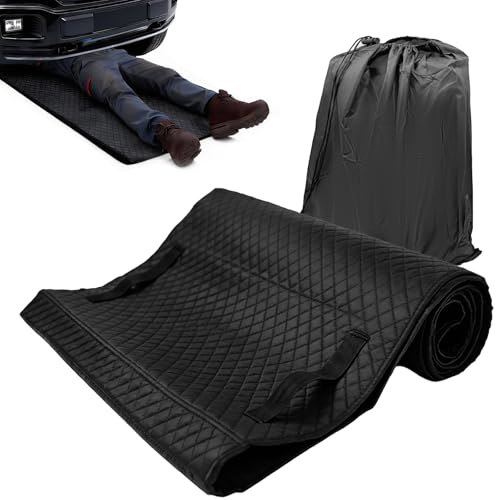 57" x 26" Rolling Creeper Mat, Double-Layer High-Friction & Non-Slip Car Repair Pad with Sponge Padding for Low Clearance Vehicles, Mechanics, Trucks