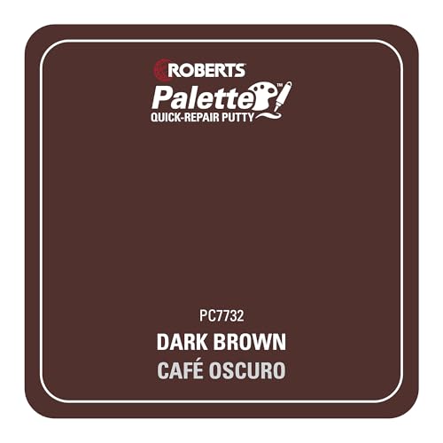 Roberts Palette Quick-Repair Putty for Wood, Laminate & Vinyl - Dark Brown - color: Dark Brown