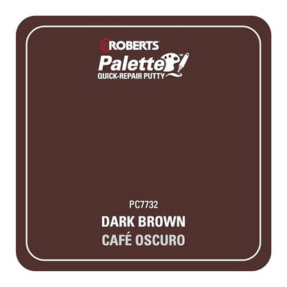 Roberts Palette Quick-Repair Putty for Wood, Laminate & Vinyl - Dark Brown - color: Dark Brown