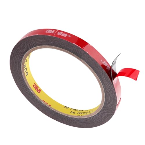 Double Sided Tape 0.24" x 15.4Ft Heavy Duty Mounting Tape Made of 3M Strong Adhesive Waterproof Foam Tape for Automotive Interior Exterior Use and Home Office Deco Use - size: 0.24" x 15.4Ft