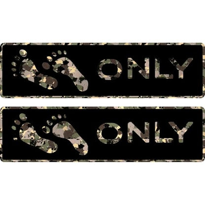 Naked Feet Only 3.5" x 12" Step Pads Non-Slip EVA Foam Step Pad for Boat Gunwales & Ladders, 6mm Brushed Marine Grade Anti-Skid Adhesive Pads (Pair) SeaDek Technology - Black/Army Camo - color: Black Over Army Camo, size: Step Pad