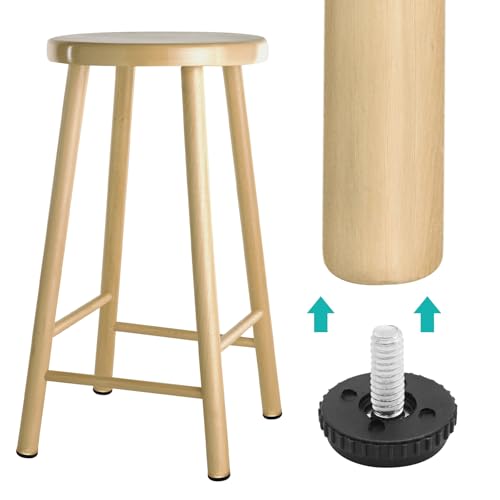 1/4-20 Stainless Steel Adjustable Furniture Feet Screw in Chair Levelers Feet for Furniture Glide Leveling for Table Chair Cabinet Legs (64) - color: 64