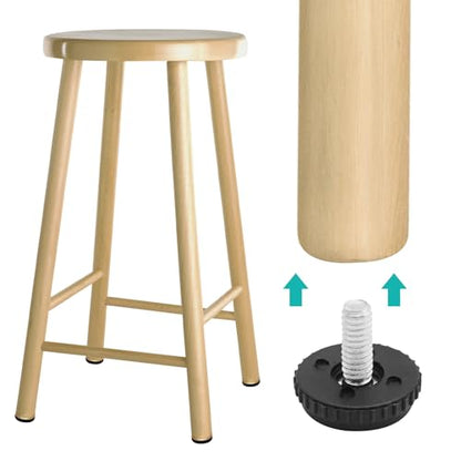 1/4-20 Stainless Steel Adjustable Furniture Feet Screw in Chair Levelers Feet for Furniture Glide Leveling for Table Chair Cabinet Legs (64) - color: 64