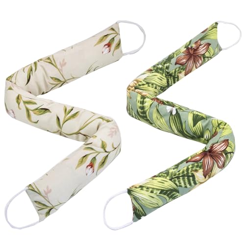 2 Pack 32 Inch 2.8 Inch Wide Slim Under Door Blocker Door Draft Stopper, Bottom Blocker Weighted Gap Filler Saving Energy Sound Air Noise Light Stopper Canvas Cotton Cartoon Print 2.2Lb - size: 32in