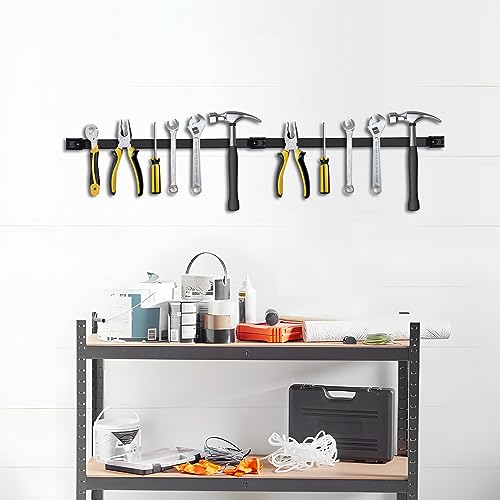 12" Magnetic Tool Holder, 5 Packs Storage Strips Tool Magnet Bar PVC Coated for Garage Organizer Mounted Hanging Strip,Heavy Duty of Magnetic Holder Easy to Install - style: 12IN-5 PACK
