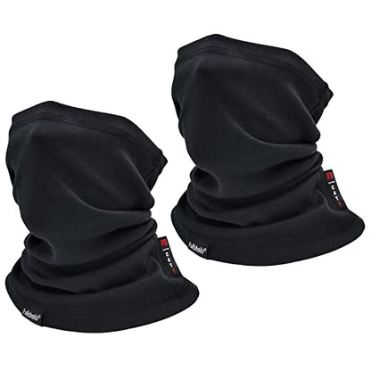 Fullsheild FR Flame Resistant Face Mask Full Cover Neck Gaiter Snood for Welding Hunting Army Military Working - color: Black-2pack