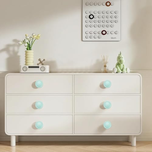 Ravinte 3 Pack 1-1/4 inch Kitchen Cabinet/Drawer/Dresser Knobs Green Zinc Drawer Pulls/Handles - color: Green