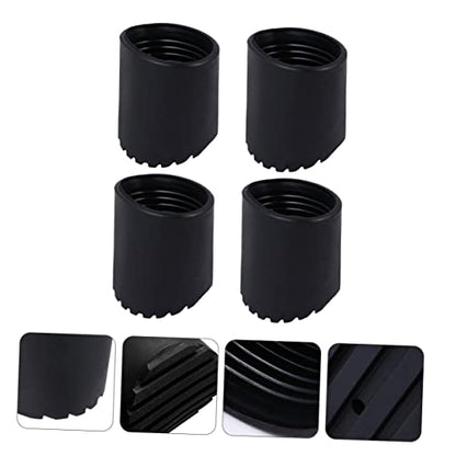 Set of 4 Ladder Foot Pads Non-Slip Mats for Ladder Legs Rubber Feet Mat for Step Ladders Easy Install Ladder Leg Covers