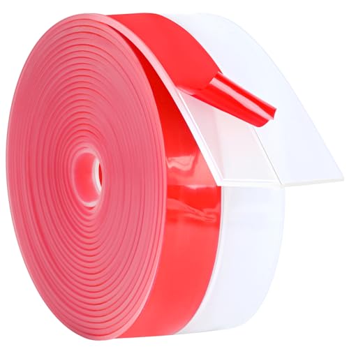 ToLanbbt Weather Stripping Silicone Door Seal Strip 3 in x 20 ft Door Draft Stopper Self Adhesive Door Draft Tape, Side & Bottom Gaps Insulation Strip for Glass Shower Door Sliding Door Window, Clear - color: Clear, size: 3IN x 20FT