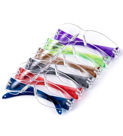 AnTools 6-Pack Kids Safety Glasses, ANSI Z87.1 & EN166 Certified Youth Protective Eyewear, Anti-Fog UV Protection, Scratch-Resistant, Lightweight for School, DIY & Outdoor Activities, Multicolor