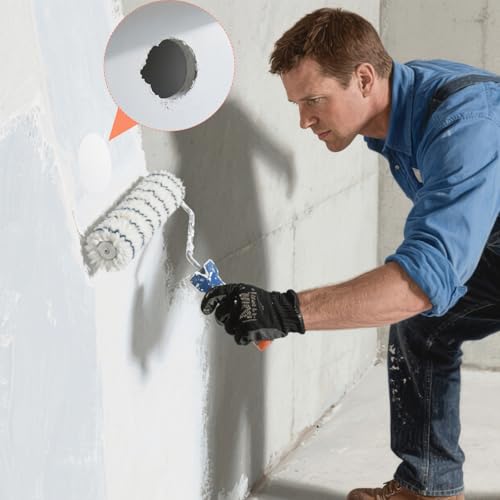 5.3-Inch Spring Mount Ceiling Cover Plates, Recessed Light Trim Wall, Downlight Hole Cap Decorative Panel with Buckle Fit 3.4-4.9inch Round Hole Ceiling Openings, White 1 Pack - size: Fit: 3.4-4.9inch