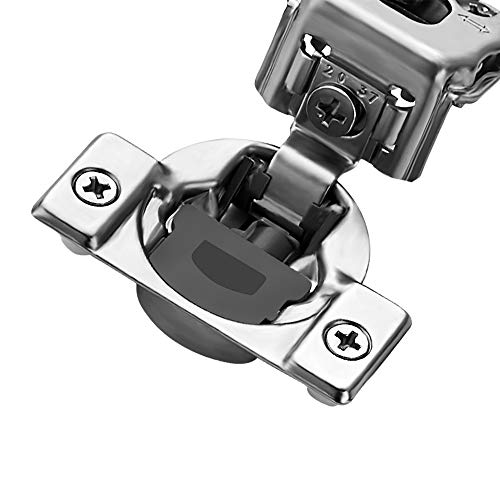 Ravinte 2 Pack 1 Pair 1-1/4 inch Overlay Soft Close Kitchen Cabinet Hinges Stainless Steel Adjustable Kitchen Hinges Satin Nickel Cabinet Hardware - size: 1-1/4 inch Overlay