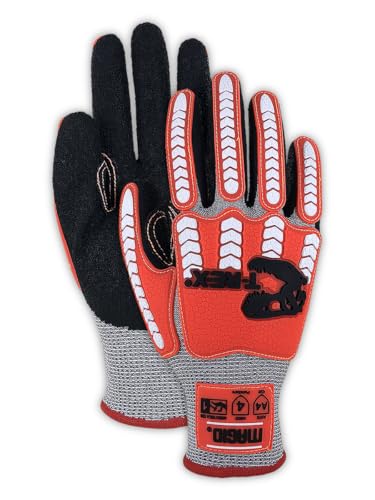 MAGID T-REX Flex Series Lightweight Crinkle Latex Impact Glove - size: 7/Small, style: 1 Pair
