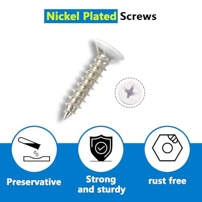 18Pcs White L Bracket & 72 Pcs Screws, 1.57x1.57 Inch Corner Brace, Small Right Angle Bracket, Shelf Bracket, Corner Fastener for Wood Furniture Bedframe Cabinet Drawer Chair
