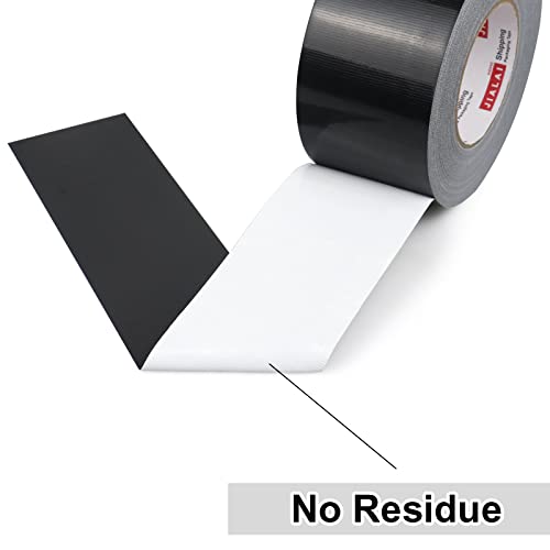 JIALAI HOME Black Duct Tape 3 Inch Wide, Industrial Grade 3 inches x 55 Yards (164 ft), 9 Mil Heavy-Duty, Waterproof, Strong, Flexible, No Residue, for Crafts & Home Improvement - color: Black