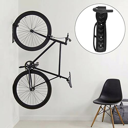 JEUIHAU 6 Pack Bike Rack Garage Wall Mount, Vertical Bike Hooks, Heavy Duty Bike Hanger with Non-Reversible Hooks, Bicycle Vertical System with Screws, for Indoor, Garage, Shed Bike Storage