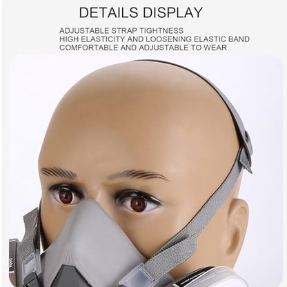 Breathing Safety, Reusable Half-face Protection Cover, Washable Sanding Respirator Kit, Dust Proof Respirator For Painting, Carpentry, Grinding, Dust Removal, Home Renovation, Industrial Jobs