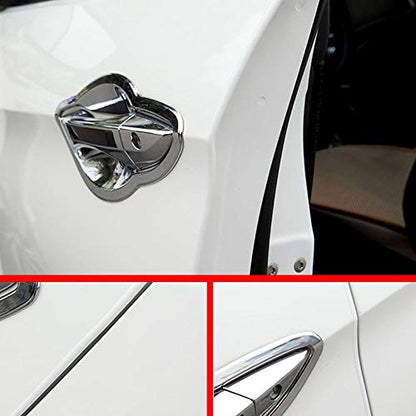 ESUPPORT 16ft 5M U Shape Car Door Moulding Rubber Scratch Protector Strip Edge Guard Trim Seal White - color: White