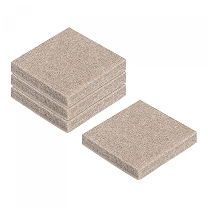 uxcell Felt Furniture Pads Self Adhesive Square Furniture Felt Pads, Anti Scratch Floor Protectors for Furniture Legs Hardwood Floor 1 Inch x 1 Inch Beige 12pcs - size: 1 Inch x 1 Inch