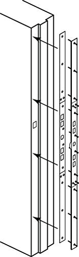 Prime-Line U 11026 Jamb Repair and Reinforcement Kit, 59-1/2 In. Installed, Steel Construction, White (1 Kit)
