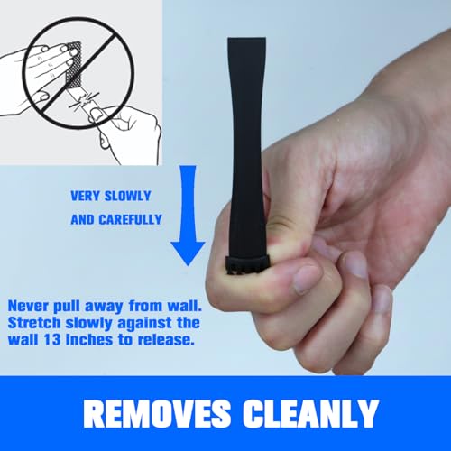 ADY Removable Double Sided Tape Heavy Duty 40 Pack, Picture Hanging Strips Damage Free for Wall, Refill Adhesive Strips for Rent Room, Foam Adhesive Mounting Tape for Decor, Poster - size: L-0.75in x 3.75in