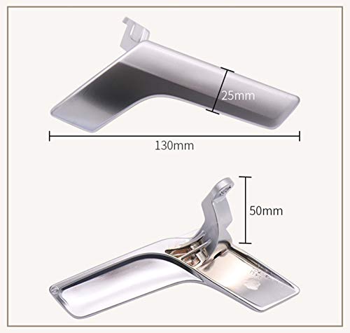 Right Matte Silver Interior Door Handle Repair Kit Inner Right Front or Inside Rear Passenger Side Compatible with Mercedes W204 X204 C250 C300 C350 C400 C63 AMG GLK250 GLK300 GLK350 - color: Silver