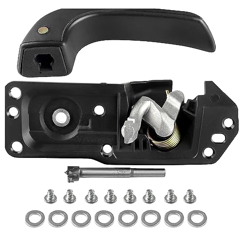 Interior Door Handle Kit Front Left Drivers Side for 2007-2014 Chevy Silverado 1500 2500 3500 Tahoe Suburban Avalanche GMC Sierra Yukon Yukon XL Escalade,Replace OE# 20833606 80374 20871488 - color: Front Left Drive Side