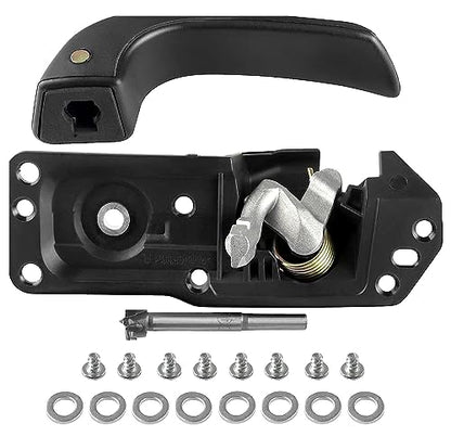 Interior Door Handle Kit Front Left Drivers Side for 2007-2014 Chevy Silverado 1500 2500 3500 Tahoe Suburban Avalanche GMC Sierra Yukon Yukon XL Escalade,Replace OE# 20833606 80374 20871488 - color: Front Left Drive Side