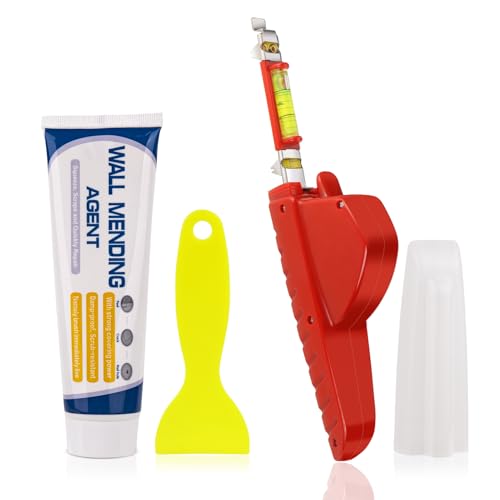 All in One Picture Hanging Tool with Drywall Repair Kit, Picture Hanging Tool with Level, Portable Picture Hanging Leveling Tool with Drywall Hole Repair Kit for Hanging Picture, Mirror, Clock - style: Drywall Repair Kit