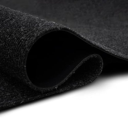 Mohawk Home Utility Runner Floor Mat Black 3' X 8' All Weather Indoor/Outdoor Non Slip Perfect for Garage, Entryway, Porch, and Laundry Room
