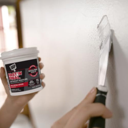 DAP Fast 'N Final Lightweight Spackling, White, 16 Oz (7079812141) - size: 16 Fl Oz (Pack of 1)
