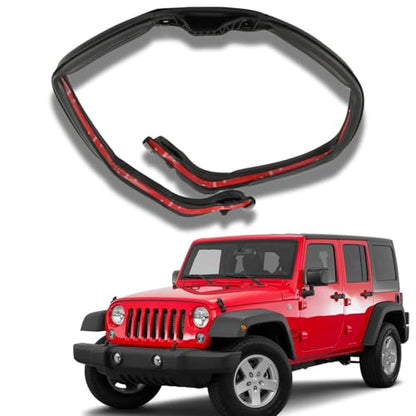 68088040AA Hard Top Roof Seal Front Header Rubber Weather Stripping for Jeep Wrangler JK JKU 2007-2018 Reaplace# 68088040AB D4140 Hardtop Weatherstrip Sealing Gasket Kit