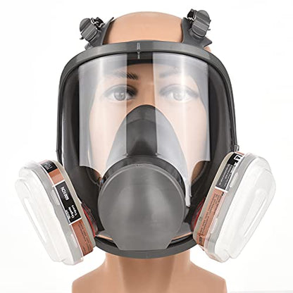 Irfora Reusable Full Face Full Face Cover Wide Field of View for Painting Hine Polishing Welding and Other Work